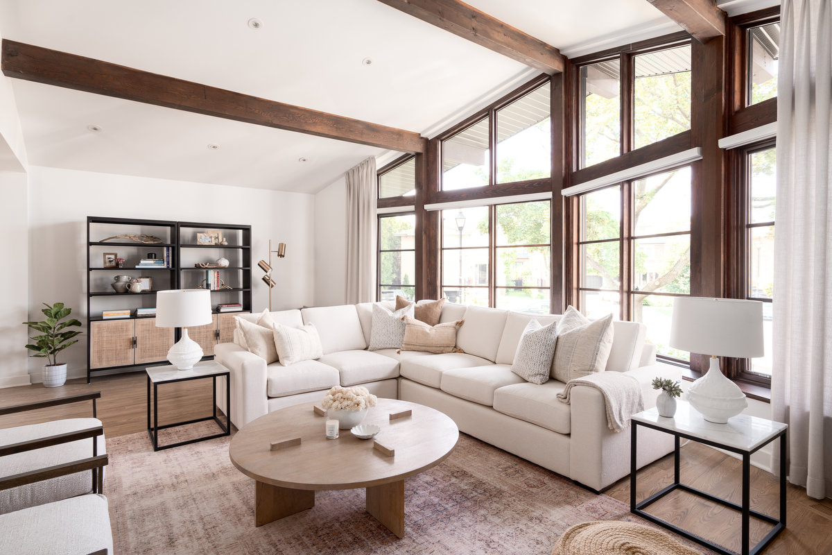 Heath Place - Interior Design by LUX decor - Living Room - Bookshelf Sofa and Furniture