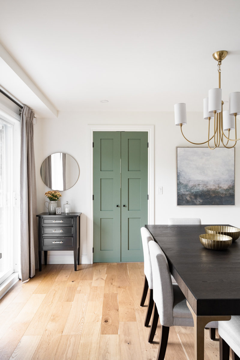 Harold Project - LUX decor - Interior Design - Kitchen - Dining Room - Green Door