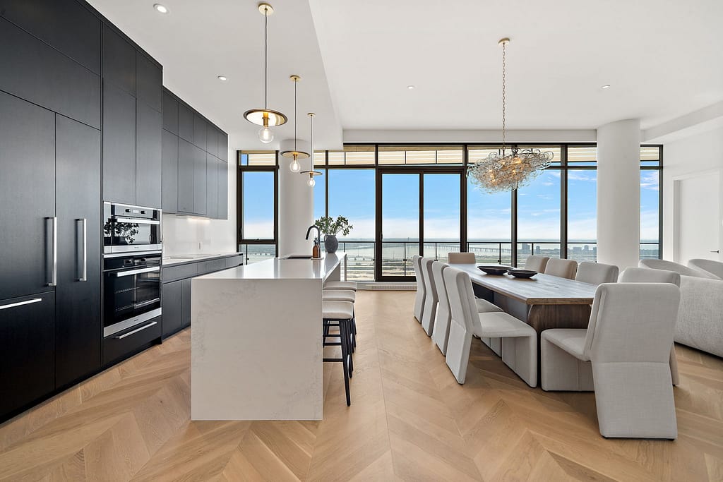 Victoria on the park condo project Kitchen space